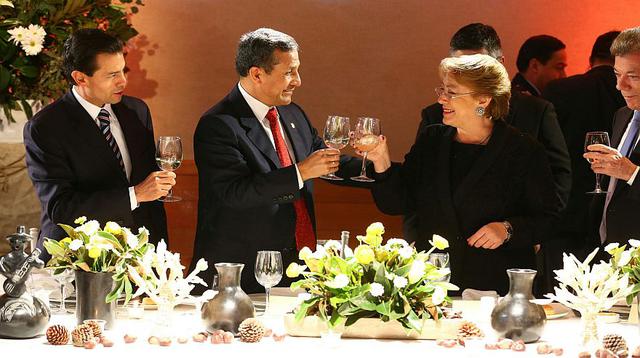 Ollanta Humala y PPK participaron en cena ofrecida por Bachelet - 1