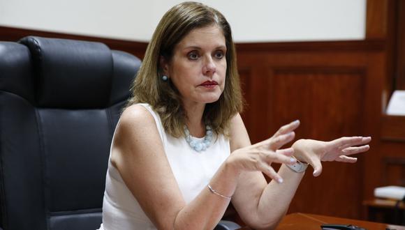 Mercedes Araoz evitó pronunciarse sobre una posible reelección de Daniel Salaverry. (Foto: GEC)