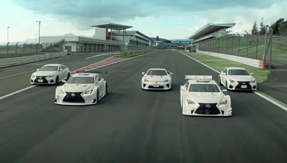 YouTube: Cinco Lexus deportivos danzan en circuito japonés