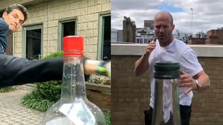 #BottleCapChallenge: John Mayer y Jason Statham se roban el show con el nuevo viral del año