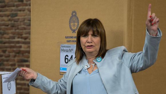 Patricia Bullrich, candidata de Juntos por el Cambio, reconoció su derrota en las elecciones de Argentina del domingo 22 de octubre | Foto: JUAN MABROMATA / AFP