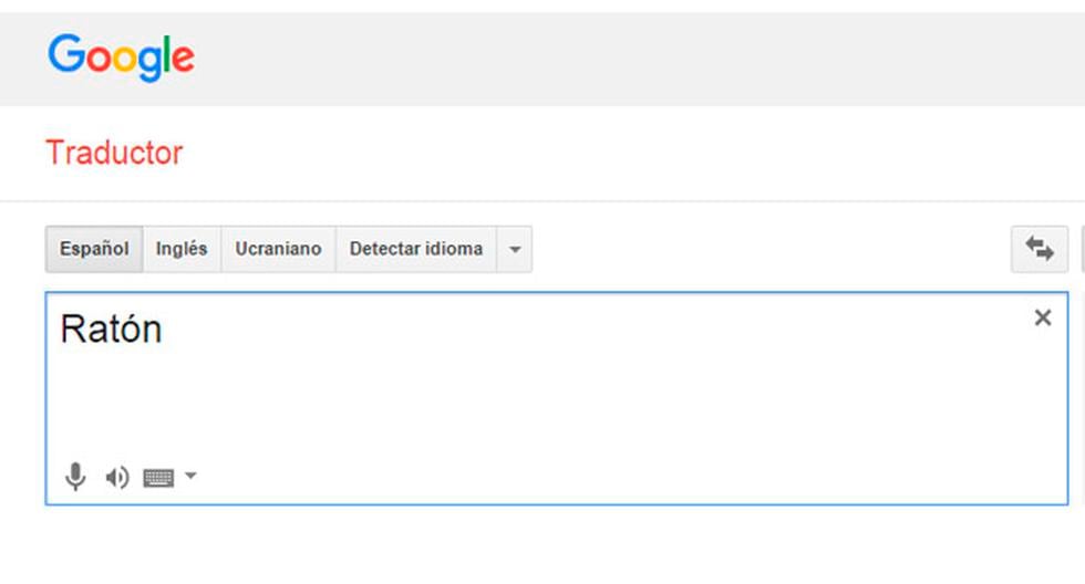 Google Translate traduce por error \"ratón\" generando burlas en el mundo entero. (Foto: Captura)