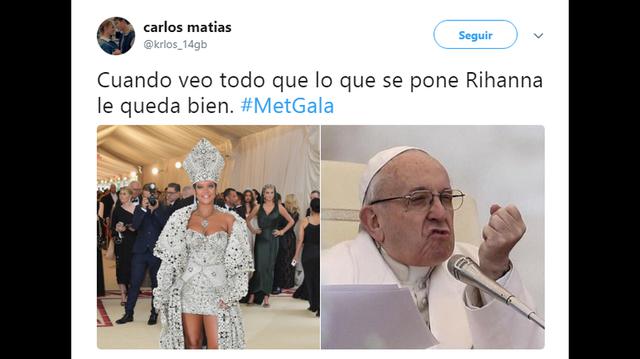 Los mejores memes que dejó la MET Gala 2018. (Foto: Facebook)