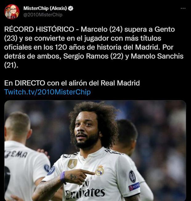 Marcelo, el más campeón de la historia en Real Madrid. (Foto: Captura)
