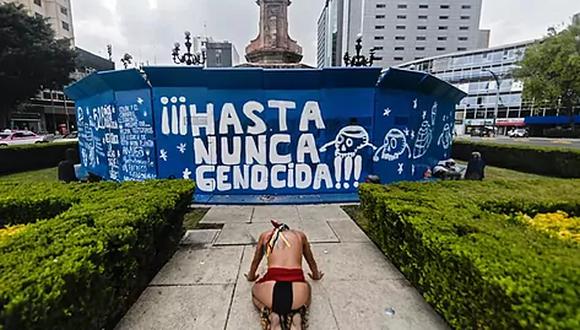 Ciudad de México sustituirá la estatua de Colón por la de una mujer indígena. (Foto: AFP).