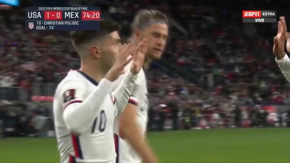 Estados Unidos vence 1-0 a México con gol de Pulisic | Fuente: ESPN