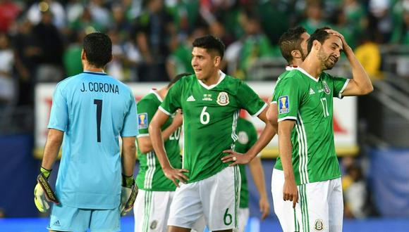 La selección mexicana dirigida por Juan Carlos Osorio decepcionó en la Copa de Oro. Los aztercas fueron eliminados por Jamaica en semifinales. (Foto: AFP)