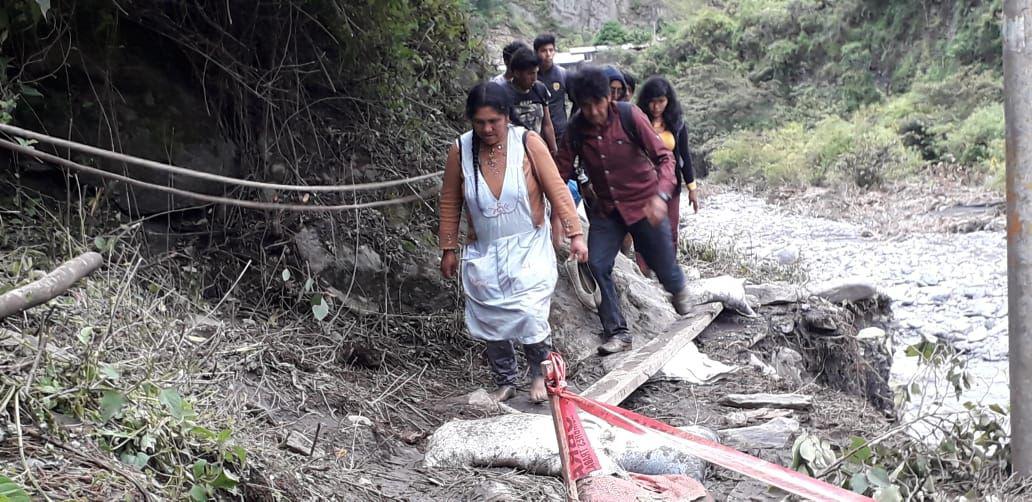 La temporada de lluvias e inundaciones han ocasionado estragos en las provincias puneñas de Sandia, Melgar y Carabaya (Foto: COER Puno)