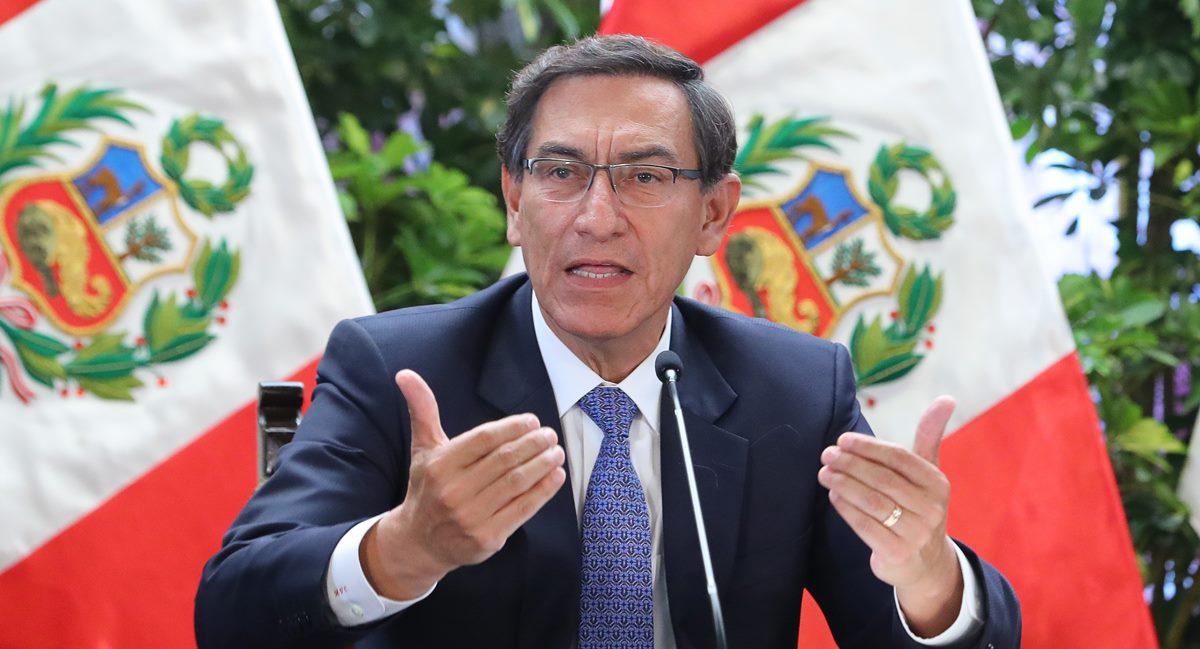 El presidente Martín Vizcarra mantiene un nivel de aprobación por encima del 80% en abril, según el sondeo de El Comercio-Ipsos. (Foto: Andina)