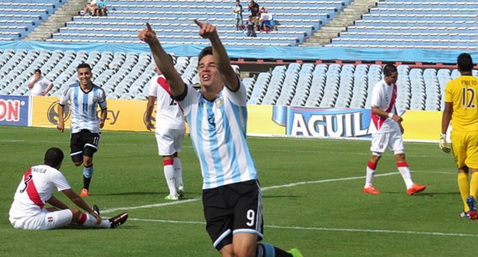 Giovanni Simeone es el goleador (7 tantos) del Sudamericano Sub-20 de Uruguay. (Foto: AFA.org.ar)