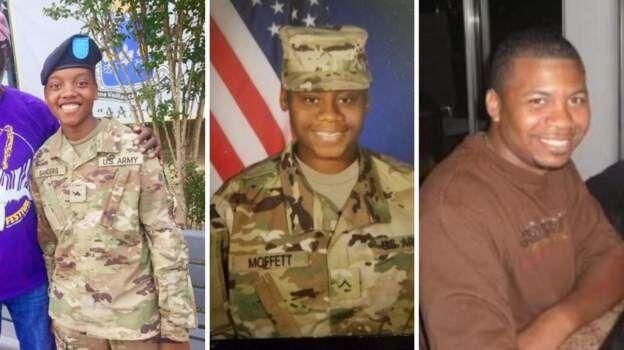 Soldiers William Rivers, Kennedy Sanders and Breonna Moffett were killed in an attack in Jordan on the night of January 27-28.  (GET IMAGES).