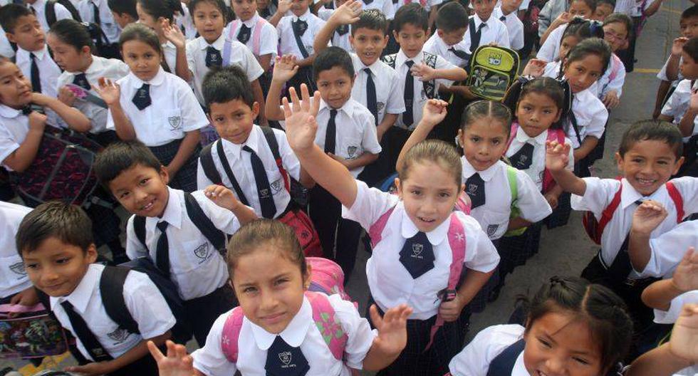 Alto ausentismo de alumnos al primer d&iacute;a de clases. (Andina)