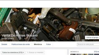 Facebook: denuncien a grupo que compra y vende armas en Rosario