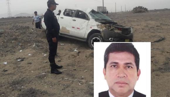 El alcalde perdió el control del vehículo en el que viajaba de Chepén a Trujillo. (Foto: Facebook de Sol Tvperu)