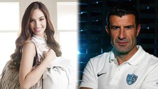 Facebook: Natalie Vértiz mostró una imperdible foto con Luis Figo