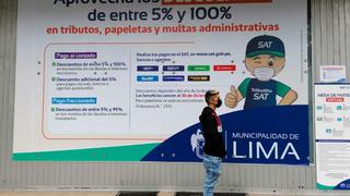 SAT de Lima: hasta el 30 de diciembre pueden acceder los ciudadanos a descuentos en pago de tributos y papeletas 