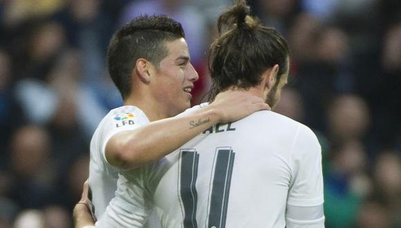 James Rodríguez y Gareth Bale serán tomados en cuenta por Zinedine Zidane. (Foto: AFP)
