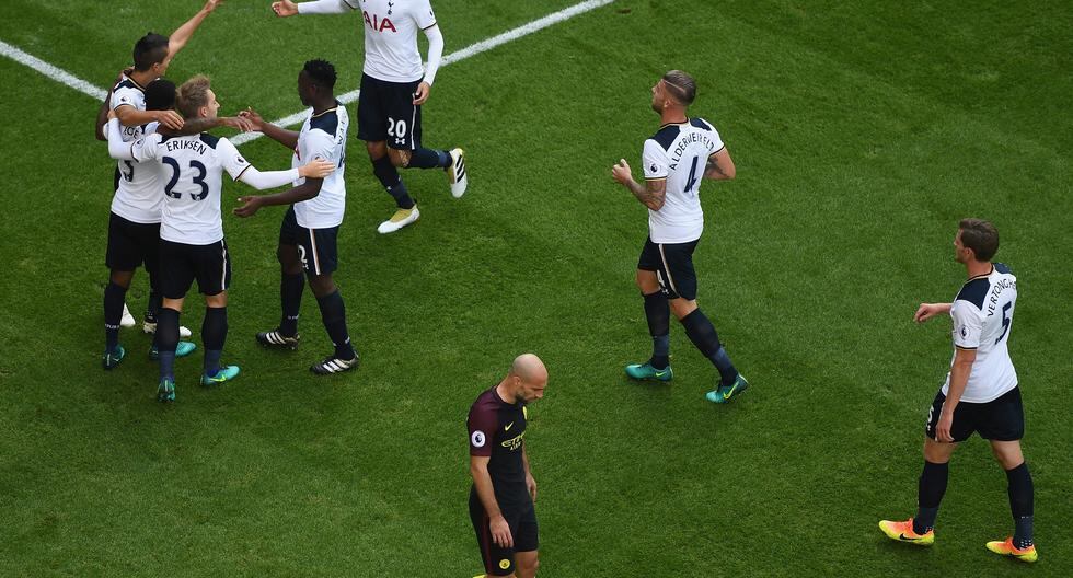 Tottenham venció al Manchester City, del Pep Guardiola, por la Premier League. (Foto: Getty Images)