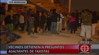 Chorrillos: golpean y desnudan a supuesta asaltante de taxista
