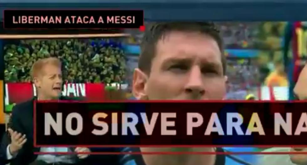 Los goles de Lionel Messi a Nigeria e Irán _\"no sirven\"_, según Martín Liberman. (Foto: Captura)