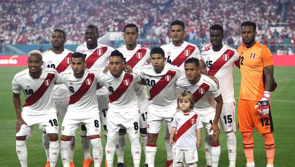 El once inicial de Perú. (Foto: FPF)