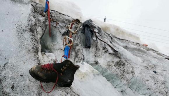 Los restos se hallaron en el glaciar de Theodul. (POLICÍA DE SUIZA/CANTÓN VALAIS).