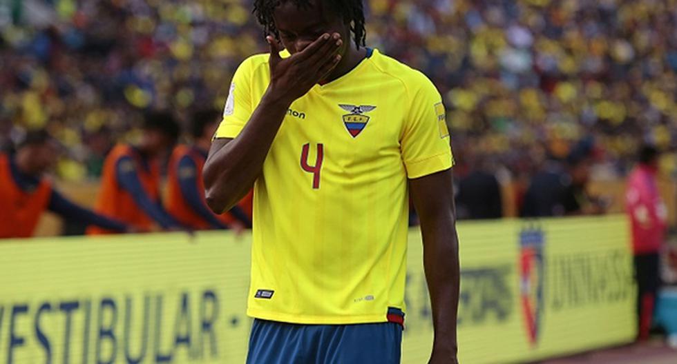 Juan Carlos Paredes fue expulsado en el partido ante Brasil y no podrá jugar con Ecuador por la fecha 8 de las Eliminatorias ante la Selección Peruana. (Foto: FEF)
