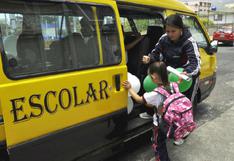 Lima: multarán con más de S/. 4 mil a movilidades escolares informales