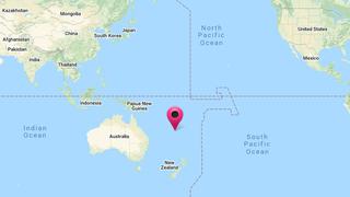 Terremoto de magnitud 7 se registra en el océano Pacífico cerca de Nueva Caledonia 