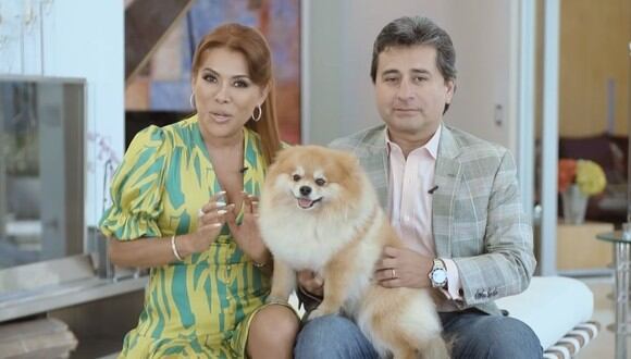 Magaly Medina y Alfredo Zambrano dieron más detalles sobre el inicio de su relación. (Foto: Captura Youtube).