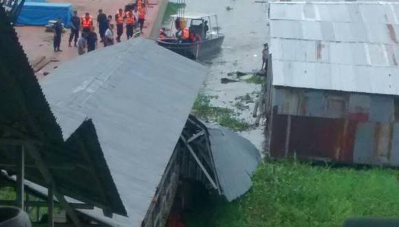 Iquitos: cadáver fue hallado entre restos de puente colapsado