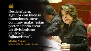 Frases de Martha Chávez sobre Keiko Fujimori y Fuerza Popular