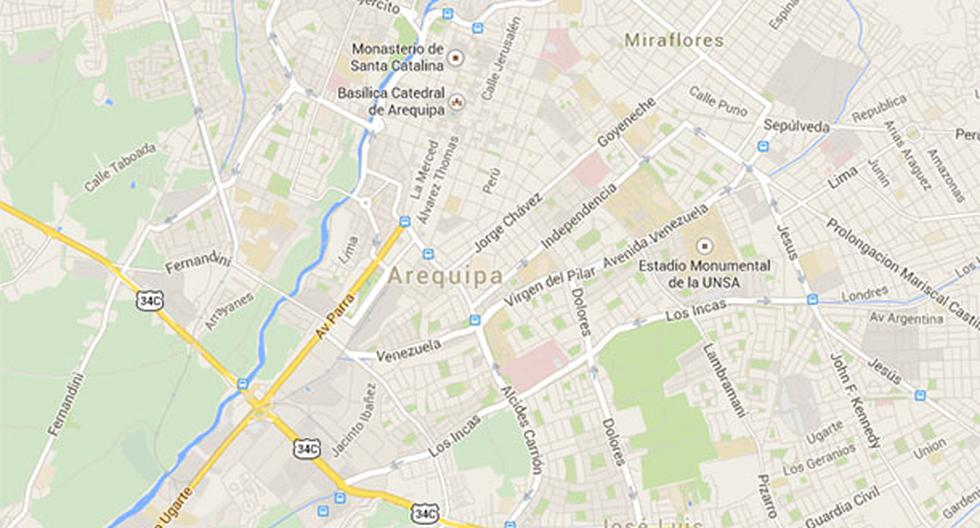 Accidente en Arequipa dejó seis muertos el último fin de semana. (Foto: Google Maps)