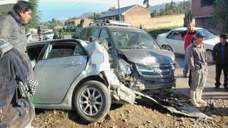 Huancayo: así quedaron los vehículos del accidente que involucra a hinchas de la ‘U’