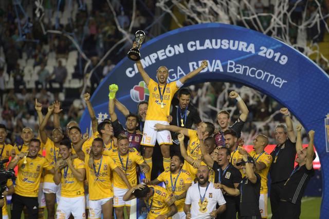 Tigres UANL igualó 0-0 en su visita a León y se consagró campeón en el Clausura 2019 de la Liga MX. | Foto: AFP