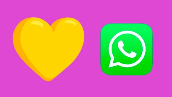 ¿Sabías que el corazón amarillo de WhatsApp no es de buena suerte? Conoce su verdadero significado. (Foto: WhatsApp)