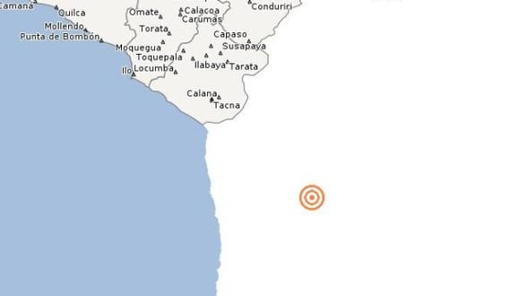 Sismo de mediana intensidad se sintió en Tacna