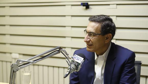 Martín Vizcarra se refirió a Acción Popular y APP durante una entrevista con radio Santa Rosa el 19 de octubre. (Foto: Presidencia)