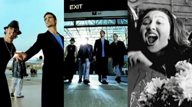Imágenes de "I Want It That Way, el éxito de los Backstreet Boys de 1999.