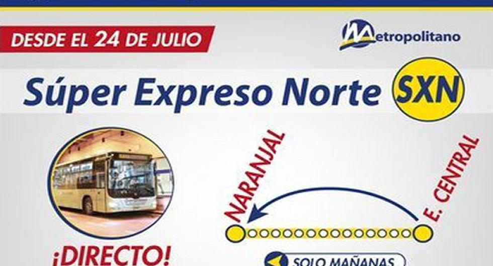 La ampliación de servicio se realizará en el sentido de sur a norte, de 05.30 a 09.00 horas. (Foto: Andina)