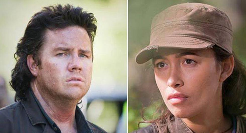  Josh McDermitt es Eugene y  Christian Serratos es Rosita en 'The Walking Dead' (Foto: AMC)