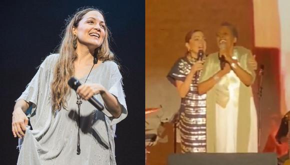 Natalia Lafourcade cantó junto a Susana Baca y Eva Ayllón en su concierto en Lima. (Foto: Instagram)