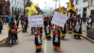 Fieles del Señor de Qoyllur Riti marchan contra minería ilegal