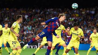 Barcelona vs. Villarreal: Griezmann anotó el 1-0 con un cabezazo tras un córner | VIDEO
