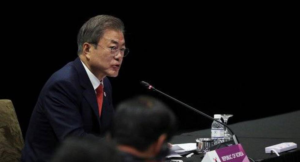 Moon Jae-in destacó en la convención de la cámara de comercio en Incheon, en octubre, que la inversión que generaría "una sola comunidad económica coreana". (Foto: EFE)