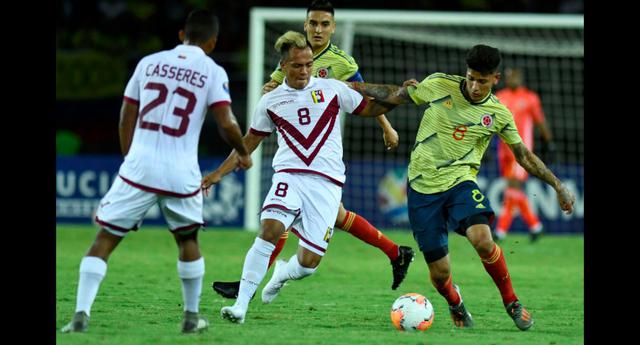 Colombia vs. Venezuela, mejores imágenes del partido. (Foto: AFP)