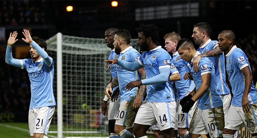 Manchester City siguen muy cerca del Arsenal y del Leicester, punteros de la Premier League. (Foto: Getty Images)