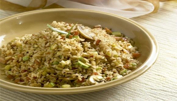 Arroz integral salteado, RECETAS