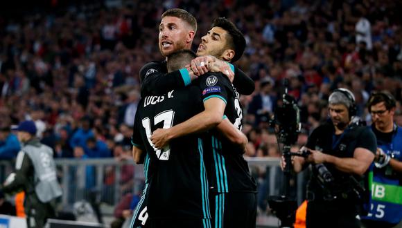 Real Madrid se impuso de visita a Bayern Múnich por 2-1 con anotaciones de Marcelo y Marco Asensio. Había adelantando para los bávaros Kimmich. (Foto: EFE)