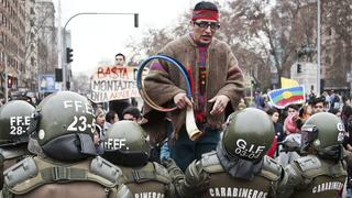 Mapuches protestan contra transportistas y represión policial